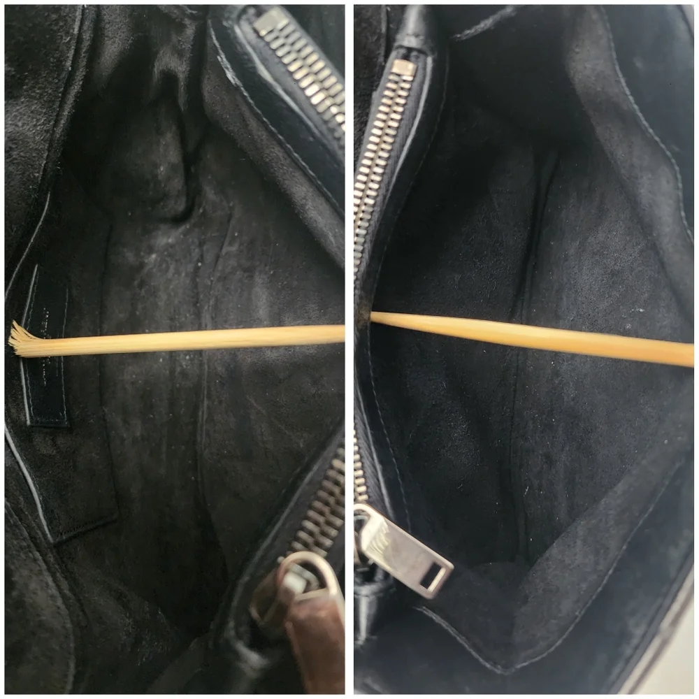Auth YSL Saint Laurent Classic Monogram College Metallic Bag - Picture 6 of 11